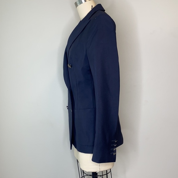 MaxMara Double Breast Navy Blazer - Picture 3 of 9